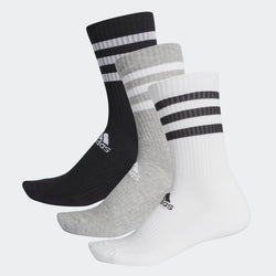 ADIDAS 3-STRIPES CUSHIONED CREW SOCKS 3 PAIRS