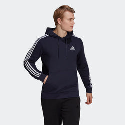 MENS 3 STRIPE FLEECE HOODIE