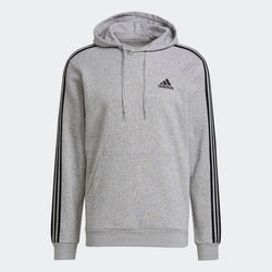 ADIDAS MENS 3 STRIPE FLEECE HOODIE
